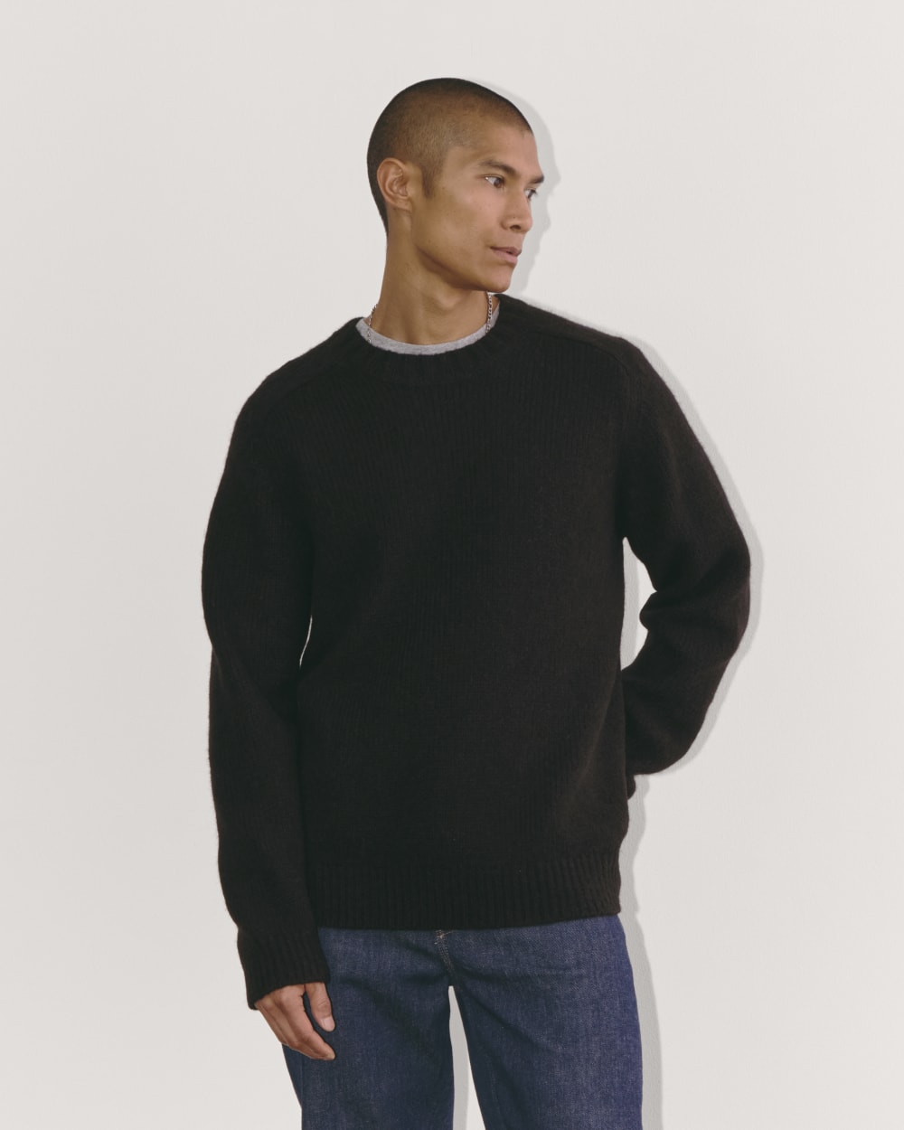 The Cloud Crewneck Sweater | Black