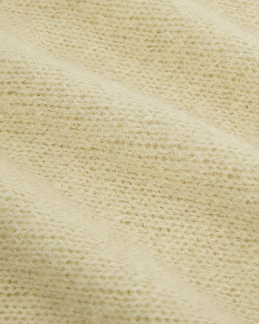 Plush Alpaca Scarf | Bone/ Black - Image 5