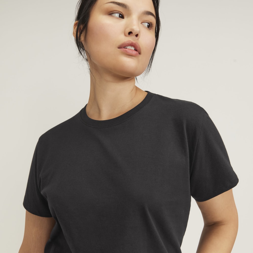 The Box-Cut Tee in Essential Cotton | Vintage Black | No Pocket - Image 4