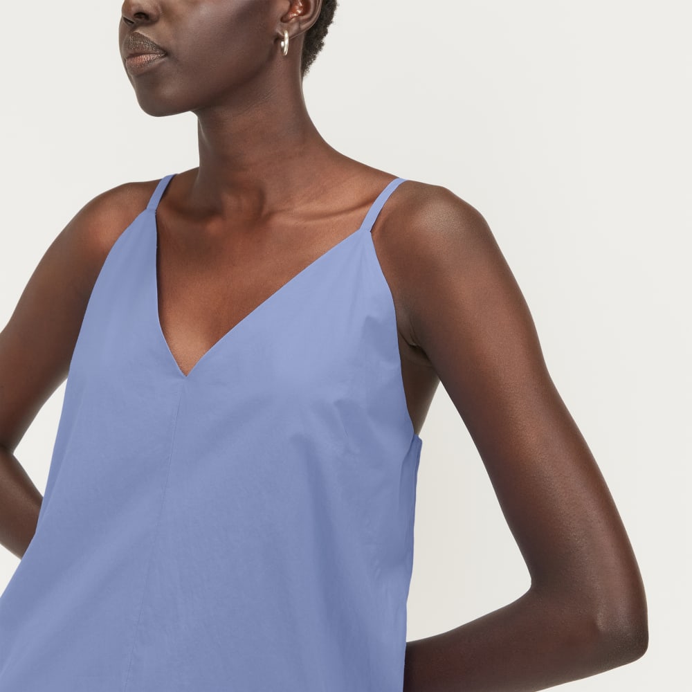 The Poplin Slip Dress | Cornflower Blue - Image 4