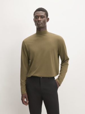 The Organic Cotton Long-Sleeve Turtleneck | Beech