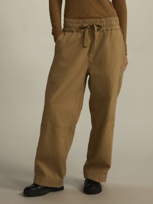 The Canvas Organic Cotton Pull-On Pant | Cappuccino
