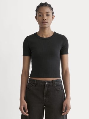 The '90s Rib Tee | Black