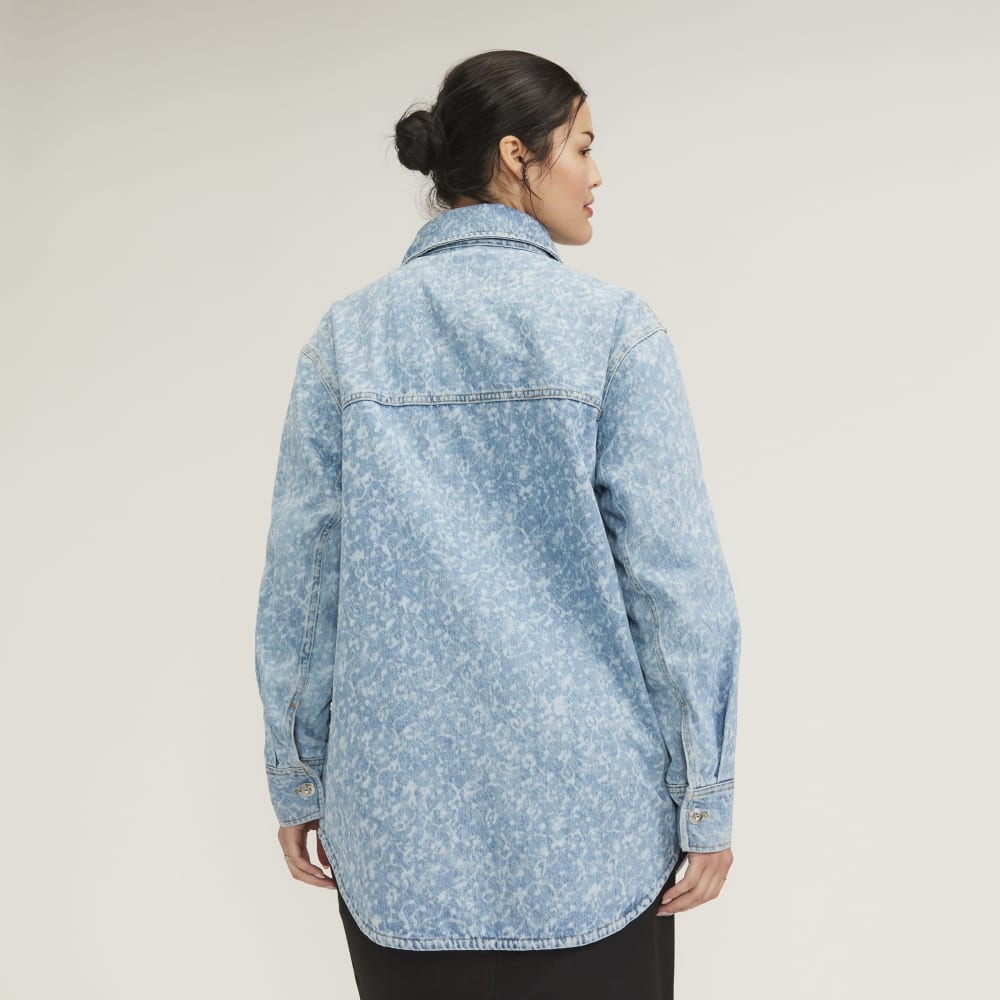 The Denim Overshirt | Light Painterly Strokes - Image 3