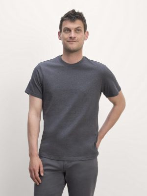 The Premium-Weight Crew | Uniform | Heather Deep Navy