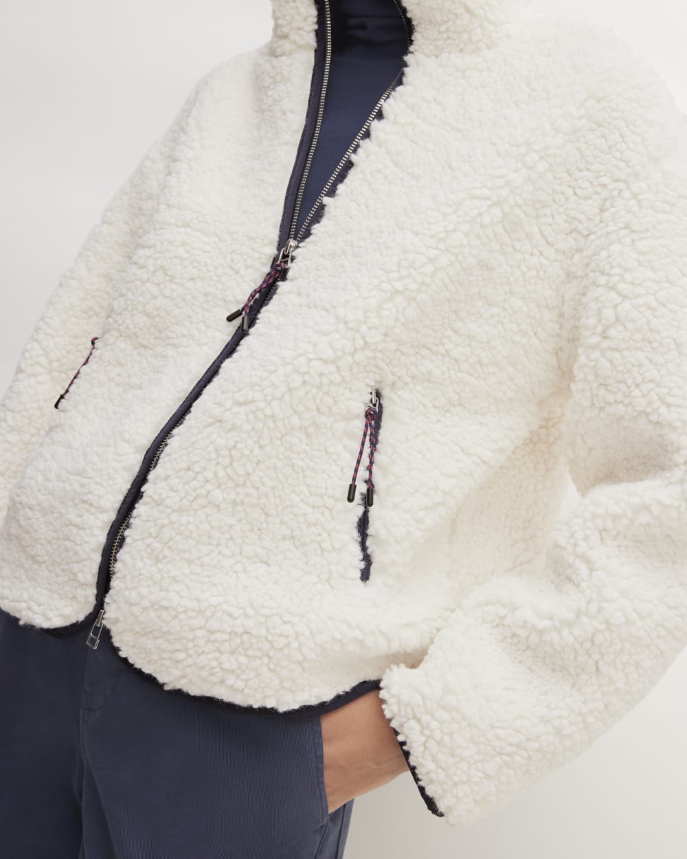 The ReNew Fleece Full Zip | Bone - Image 5