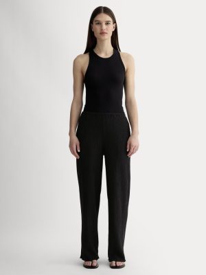 The Crinkle Pant | Black