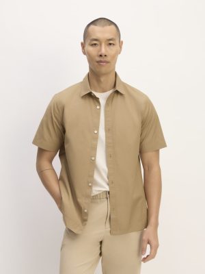 The Supima? Short-Sleeve Poplin Shirt | Tiger's Eye