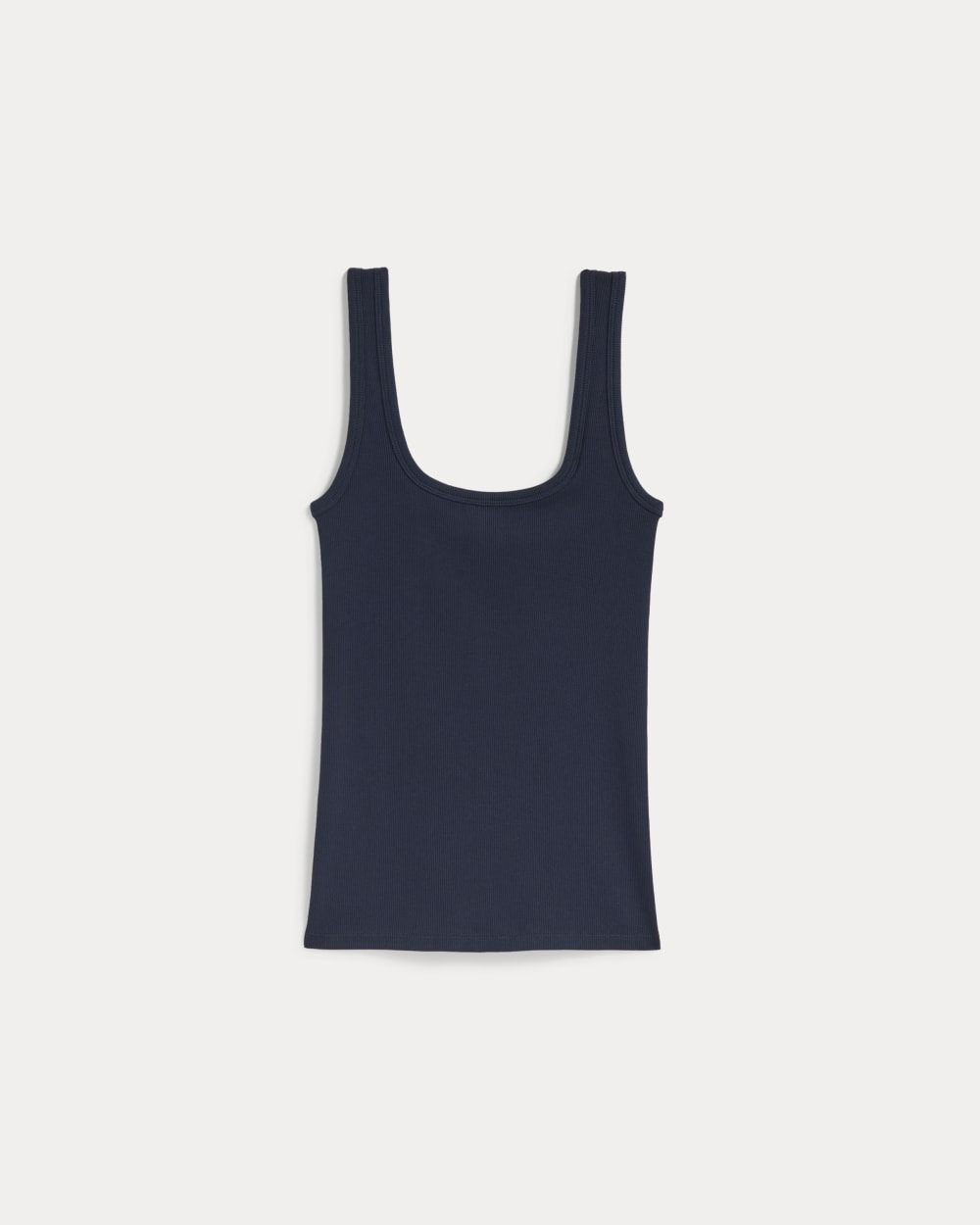 The Luxe Rib Square-Neck Tank | Navy - Image 2