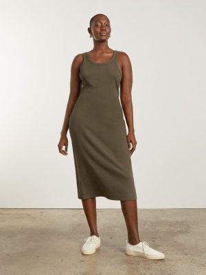 The '90s Rib Dress | Beech