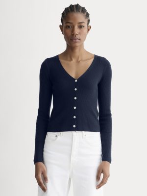 The Cardigan in Ultrasoft Merino | Navy