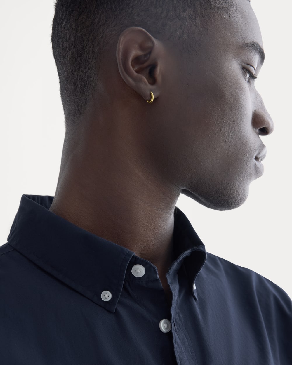 Washed Poplin Shirt | Navy - Image 4