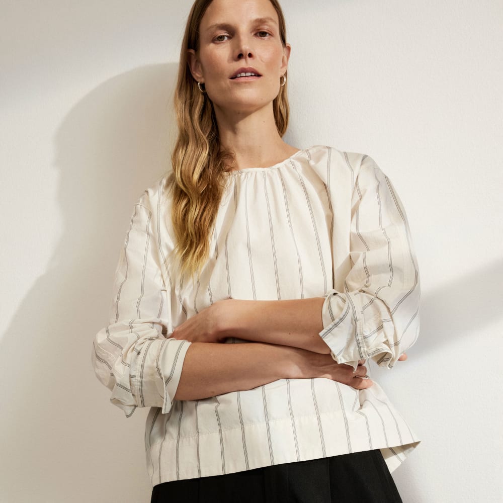 The Poplin Breeze Shirt | Black / Canvas Tan - Image 7