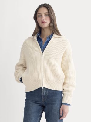 The Full-Zip Sweater in Everyday Cotton | Canvas
