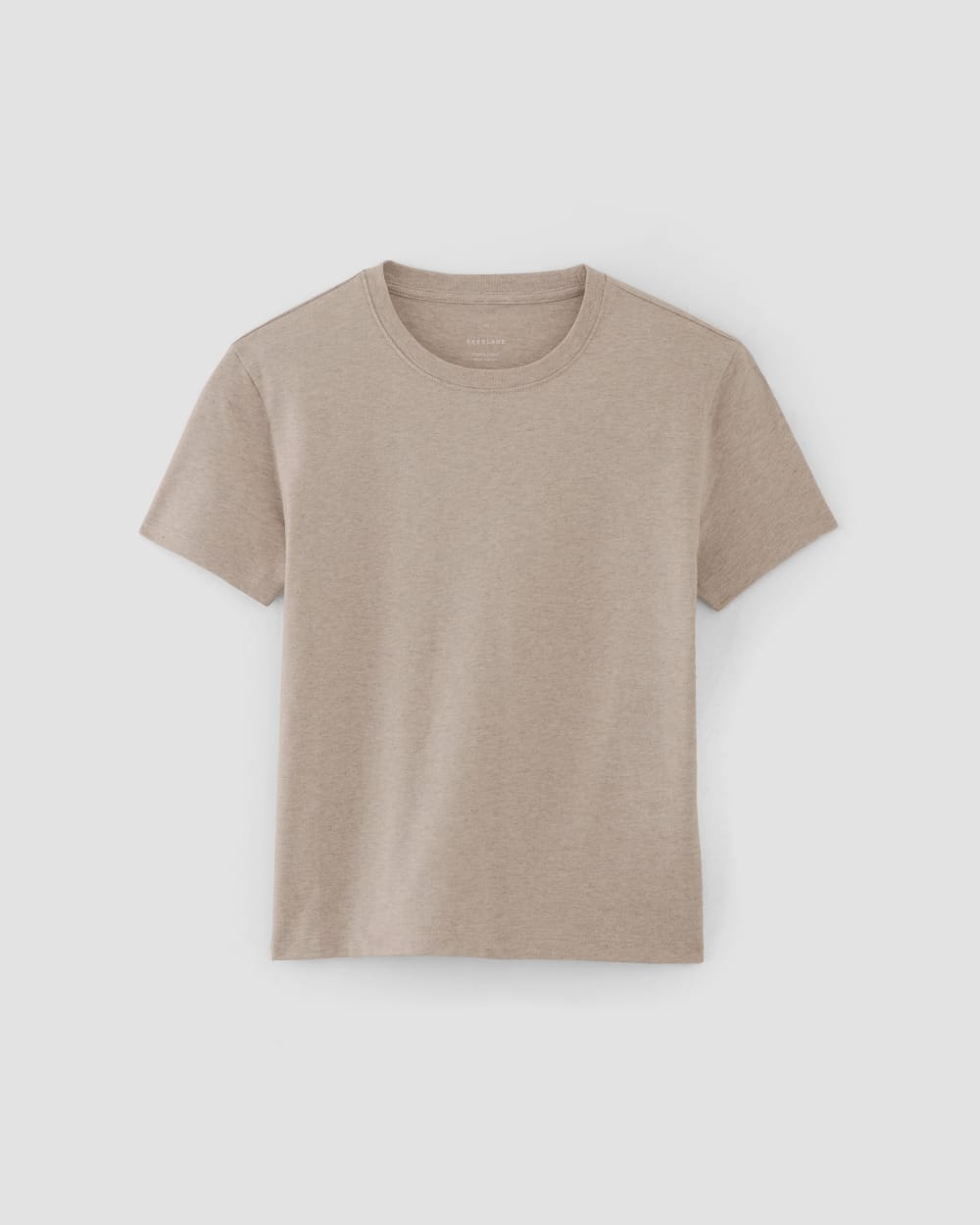 The Box-Cut Tee in Essential Cotton | Burnt Sugar | No Pocket - Image 2