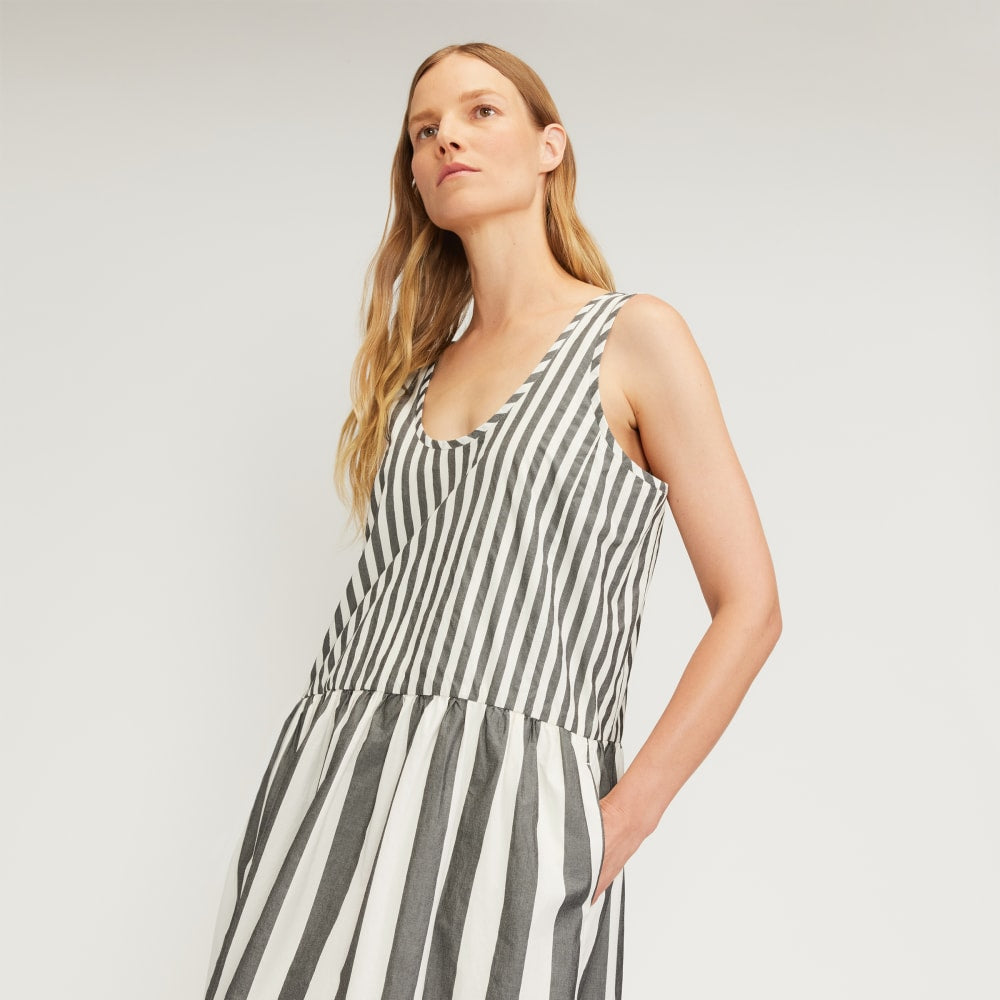 The Poplin Summer Dress | Bone / Black - Image 5