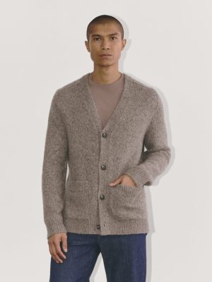The Cloud Relaxed Cardigan | Taupe Melange