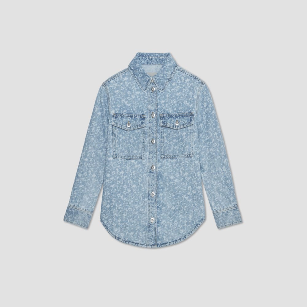 The Denim Overshirt | Light Painterly Strokes - Image 2