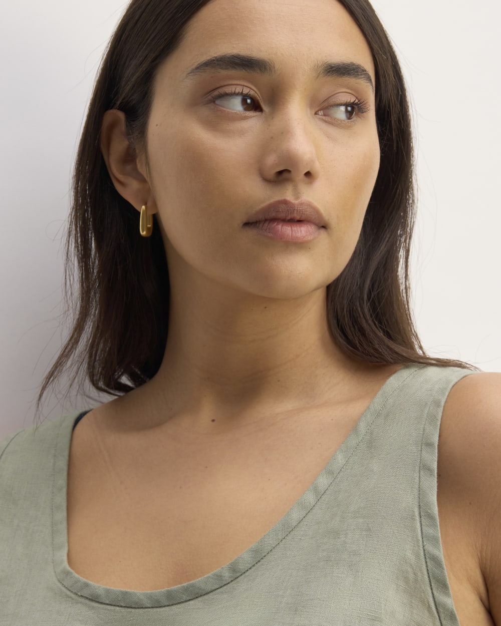 The Scoop Tank in Linen | Sage Green - Image 4