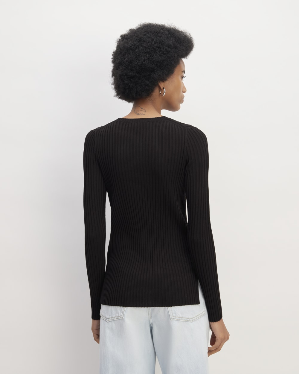 The Viscose Knit Crew | Black - Image 6