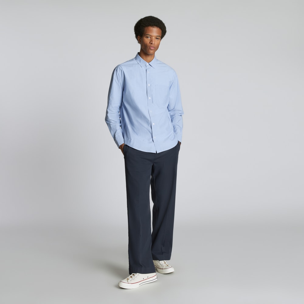 The Relaxed Poplin Shirt | Light Blue - Image 4