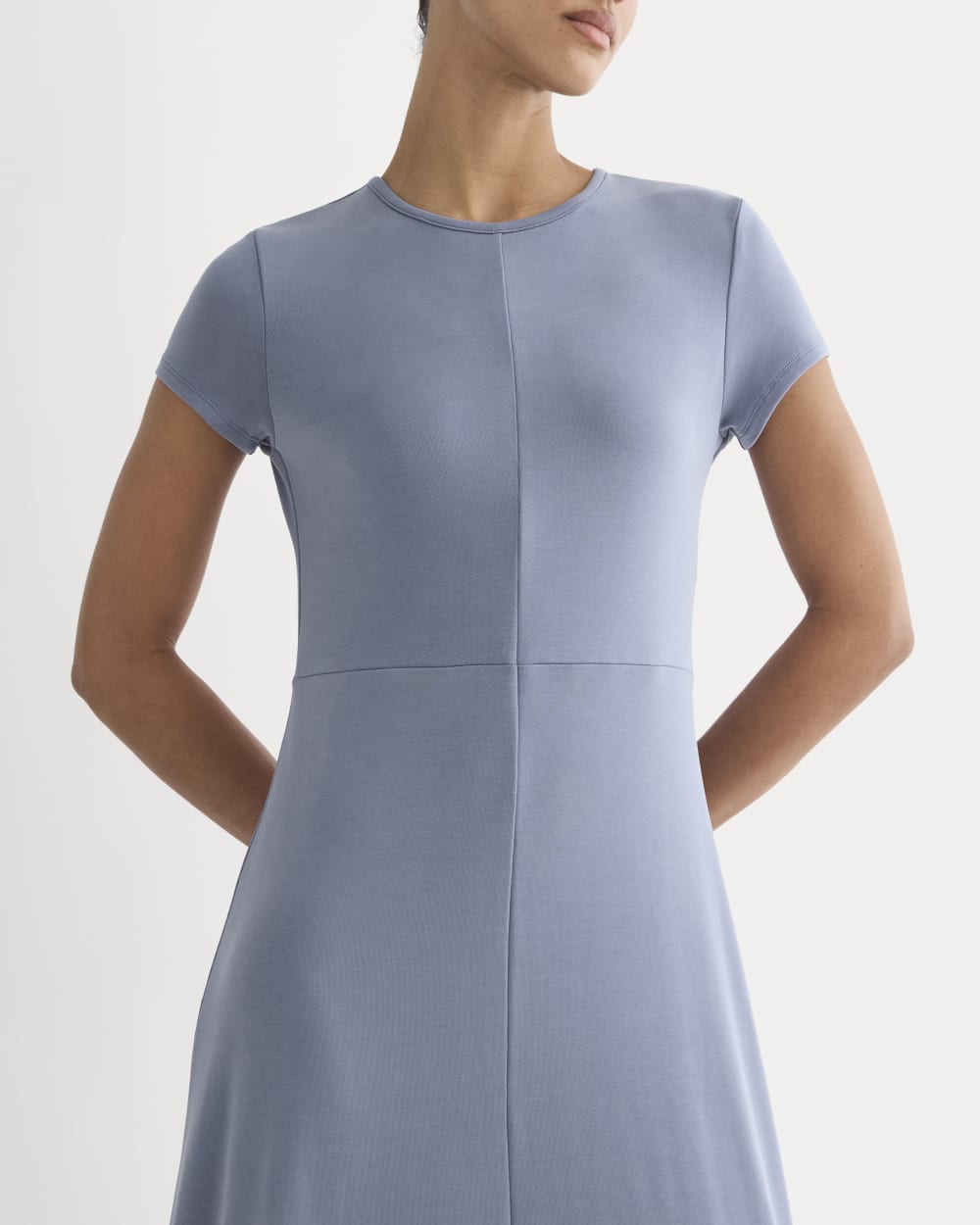 Midi Tee Dress in Butterknit | Blue Dusk - Image 3