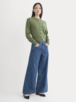 Paneled Wide-Leg Jean | Tungsten Blue Stone