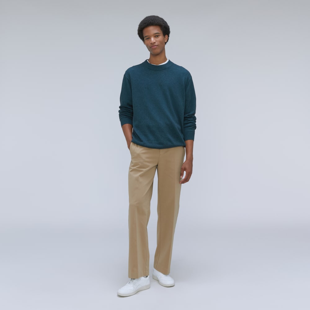 The Merino-Blend Crewneck Sweater | Deep Teal - Image 6