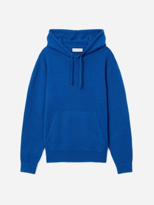 The Felted Merino Hoodie | Azure