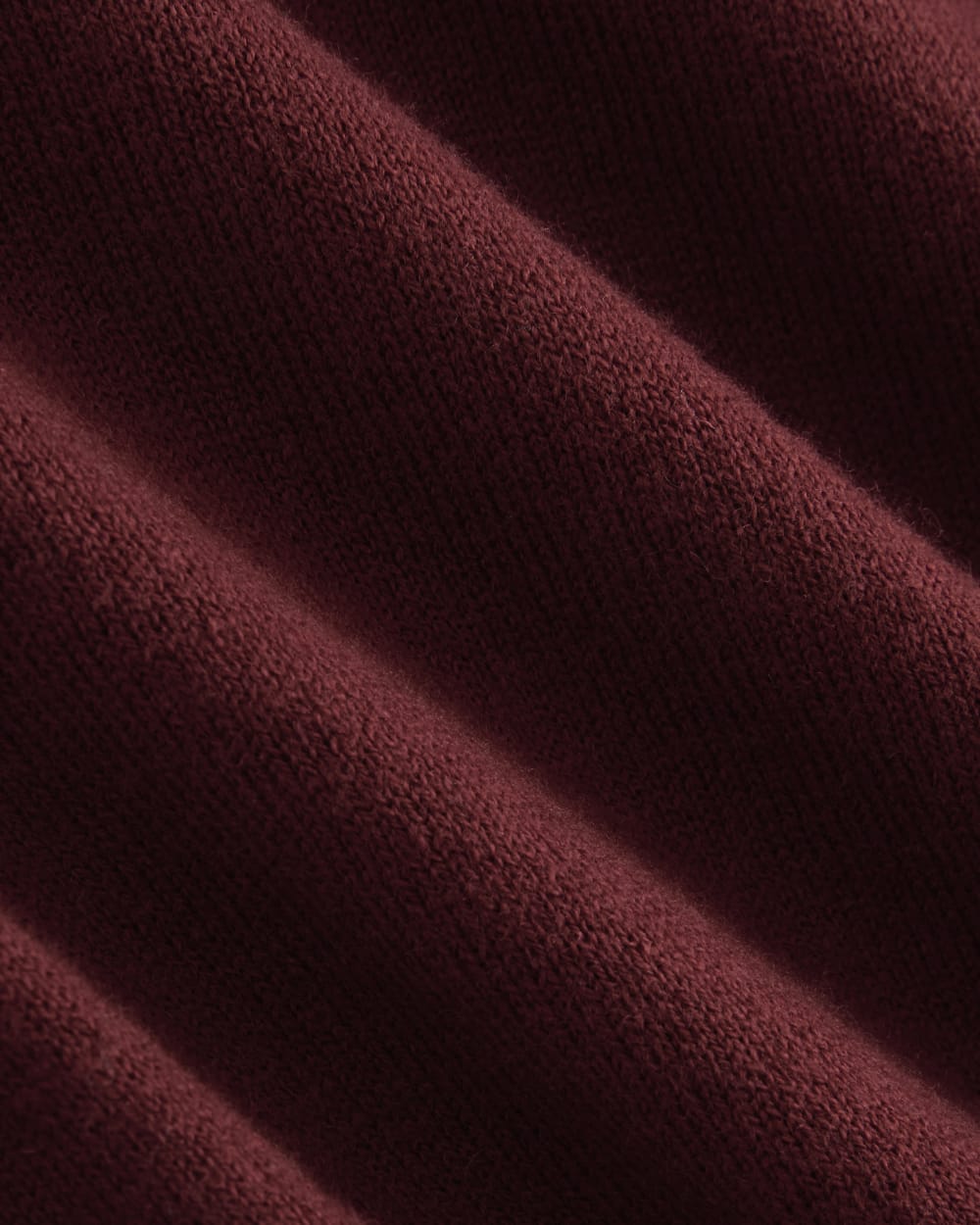 Oversized Polo Sweater in Cotton Merino | Deep Red - Image 6