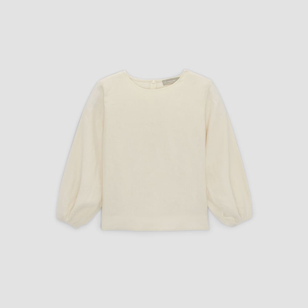 The Linen Long-Sleeve Top | Canvas - Image 2