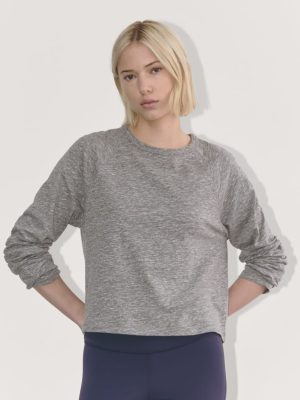 The Perform Crew Tee | Heathered Grey