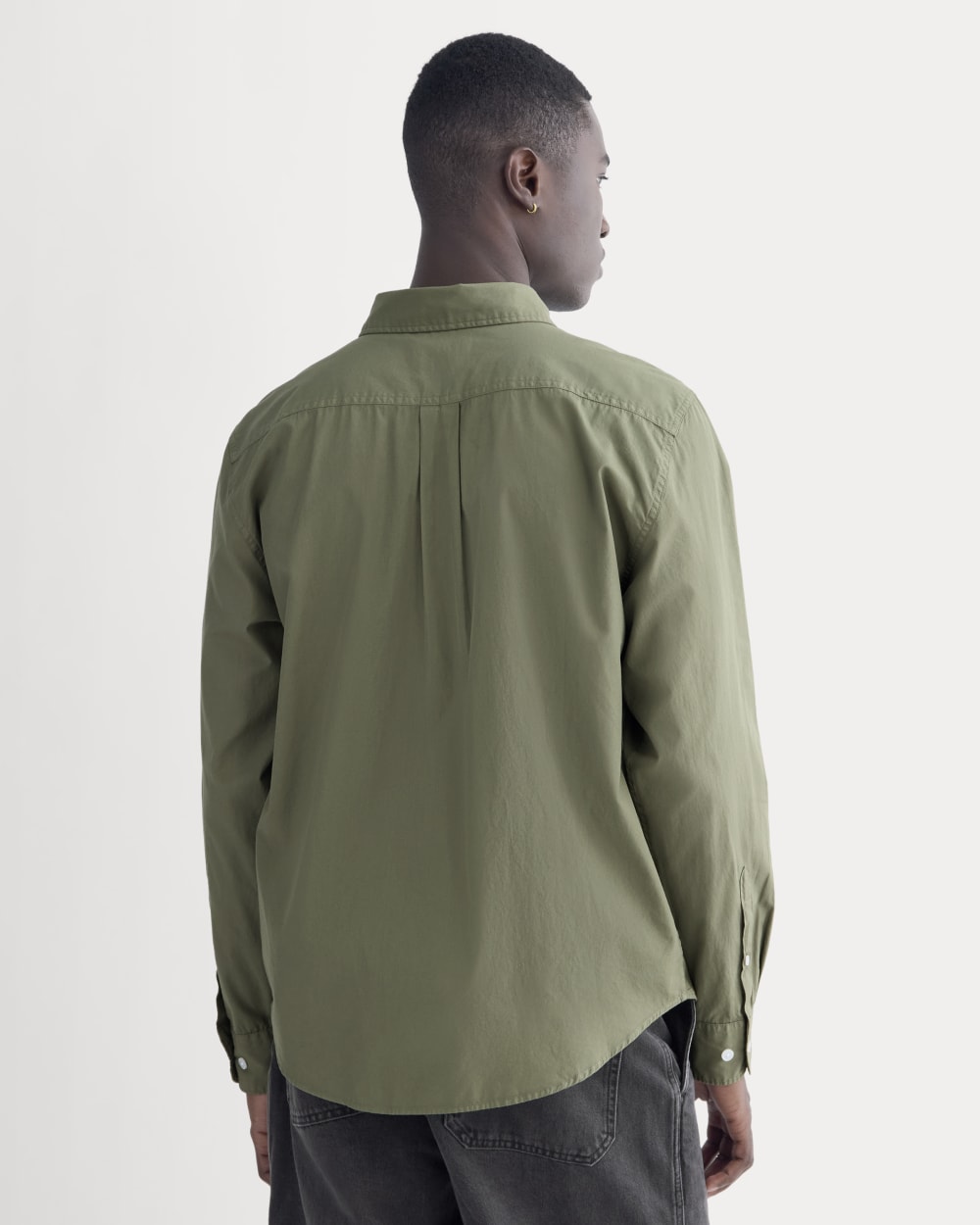 Washed Poplin Shirt | Lichen Green - Image 5