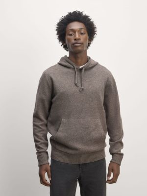 The Felted Merino Hoodie | Taupe Melange