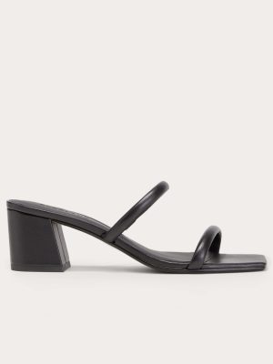 The Double Strap Heel | Black