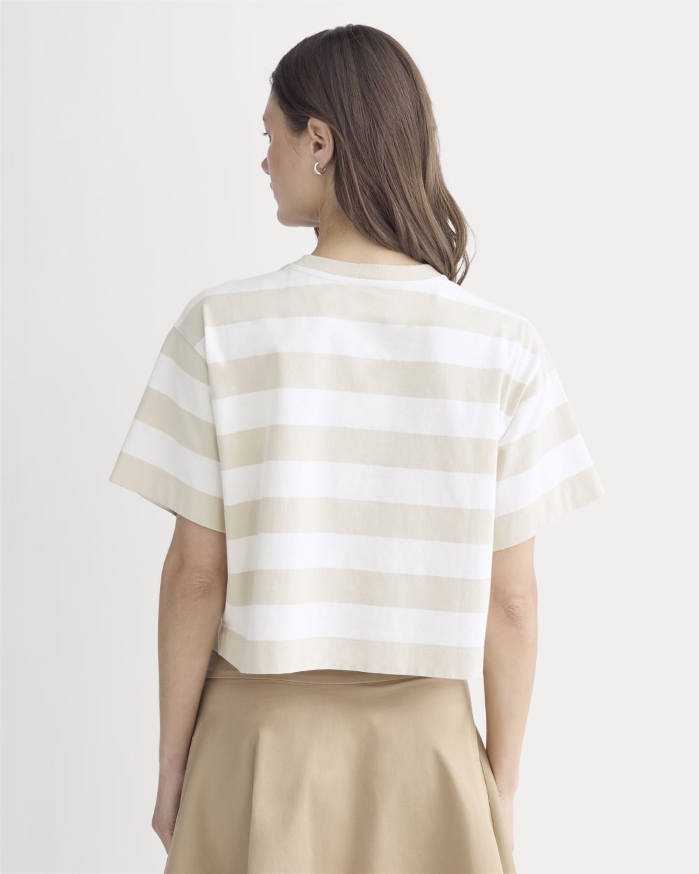 The Premium Weight Cropped Tee | Peyote / Bone - Image 5