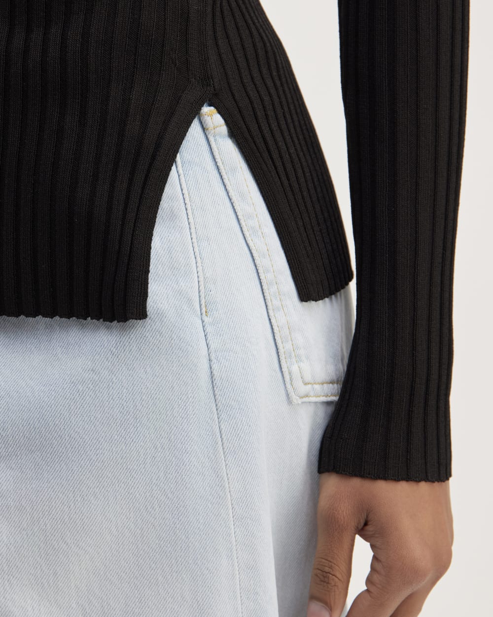 The Viscose Knit Crew | Black - Image 5