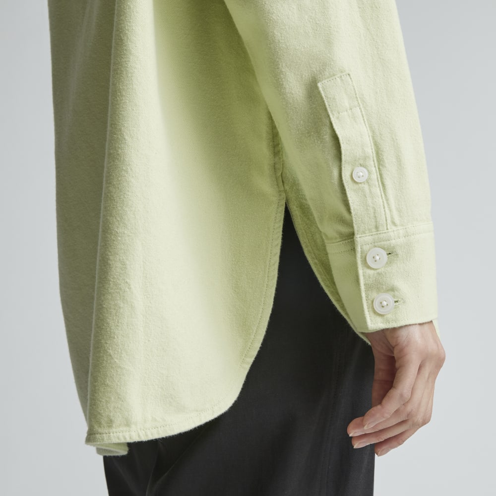 The Classic Cotton Flannel Shirt | Seafoam Green - Image 5