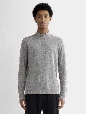The Rec Quarter-Zip |  Heathered Grey