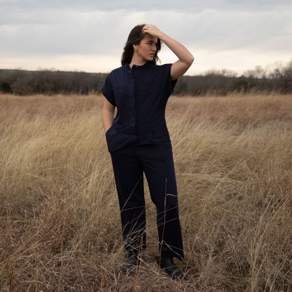 The Easy Workwear Jumpsuit | Navy - Image 6