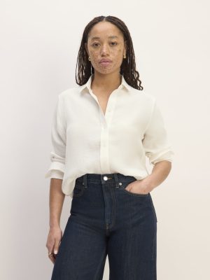 The City Stripe Relaxed Shirt | Bone