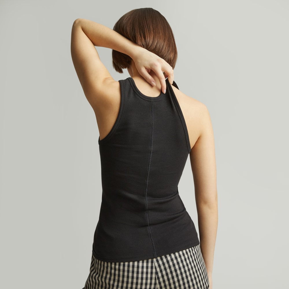 The Luxe Rib Tank | Black - Image 3