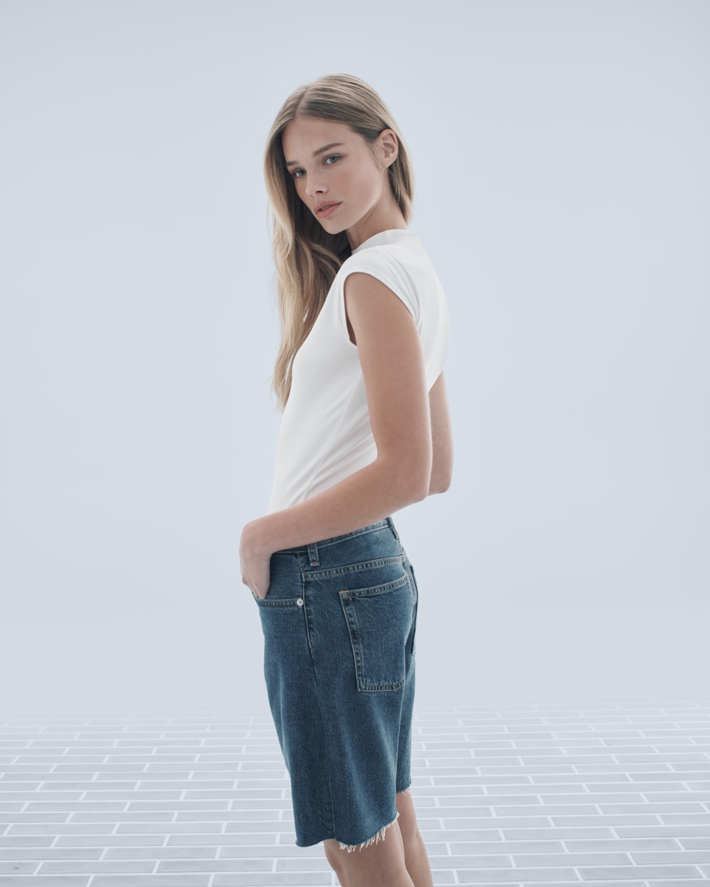 The OG Baggy Jean Short | Medium Blue - Image 8