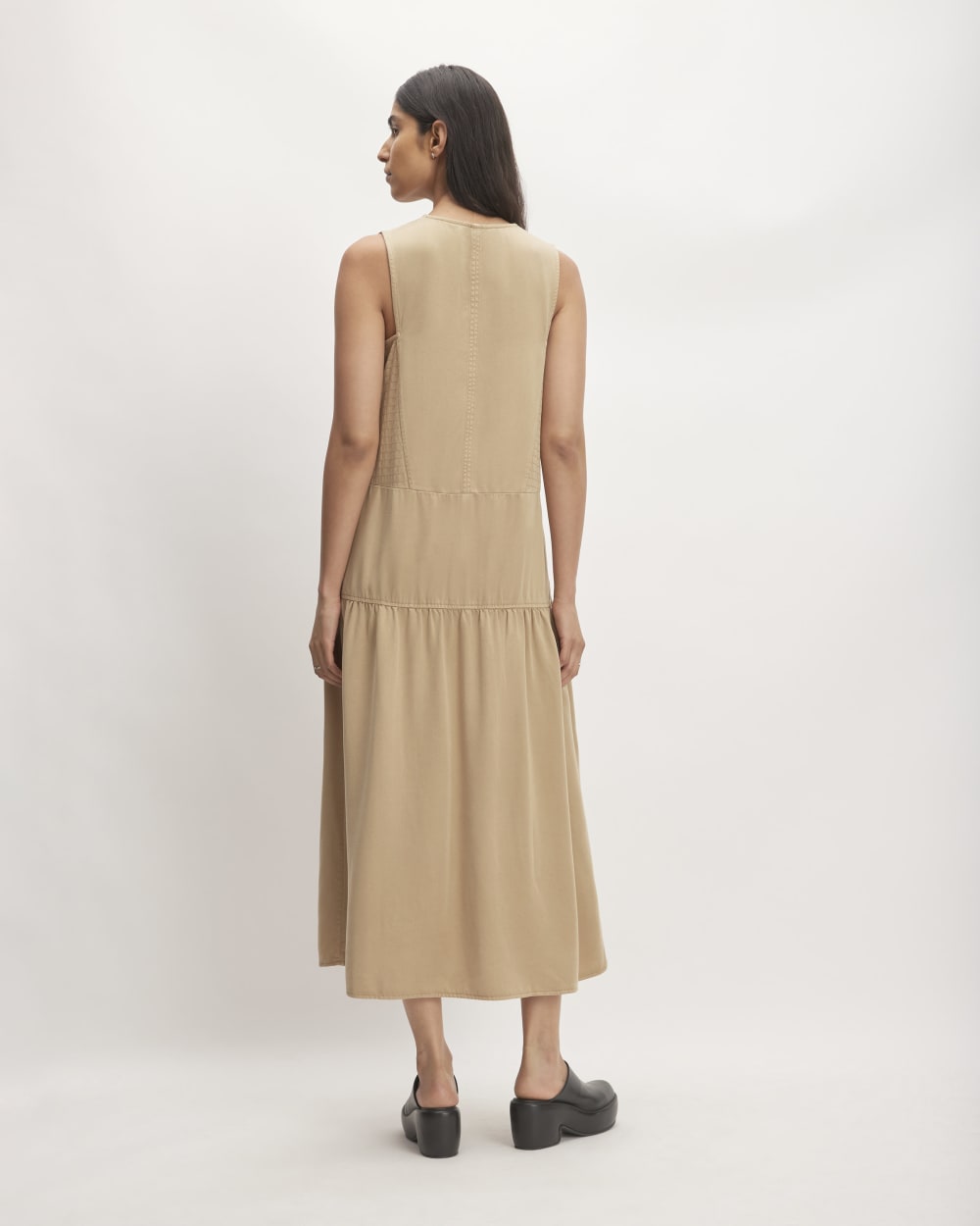The TENCEL? V-Neck Dress | Cornstalk - Image 6