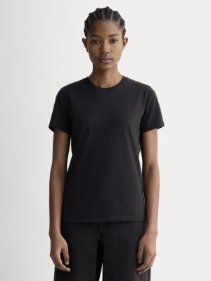 The Slim Crew in Essential Cotton | Black