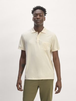 The Essential Organic Garment-Dyed Polo | Parchment