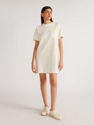 The Organic Cotton Weekend Tee Dress | Brazilian Sand / Canvas Tan