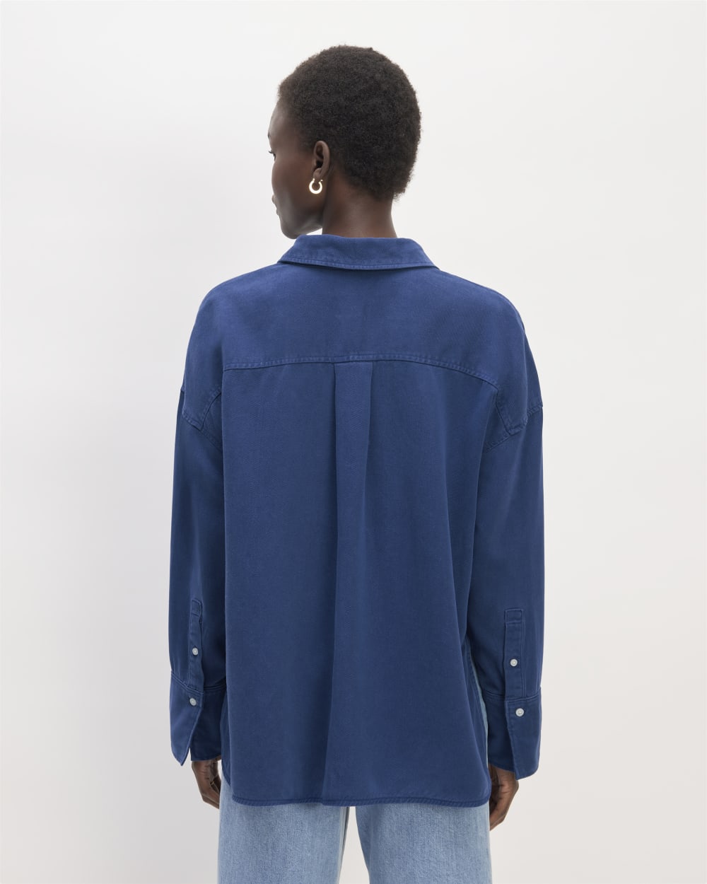 The Boxy Overshirt in Buttersoft | Bellwether Blue - Image 6