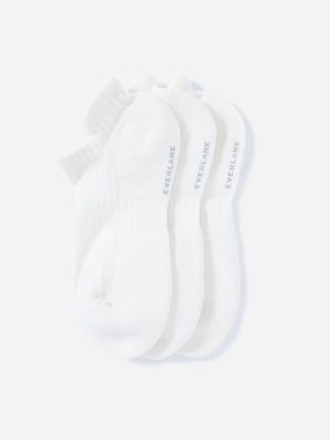 The Organic Cotton Ankle Sock 3-Pack | White