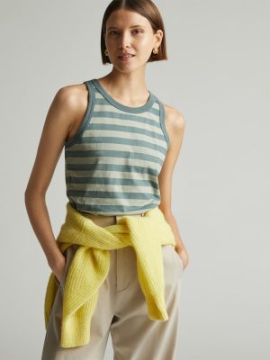 The Tank in Essential Cotton | Green Balsam / Seagrass